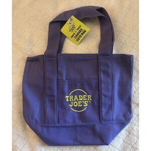 NWT Trader Joes Halloween mini tote bag, Brand New Limited Edition Purple